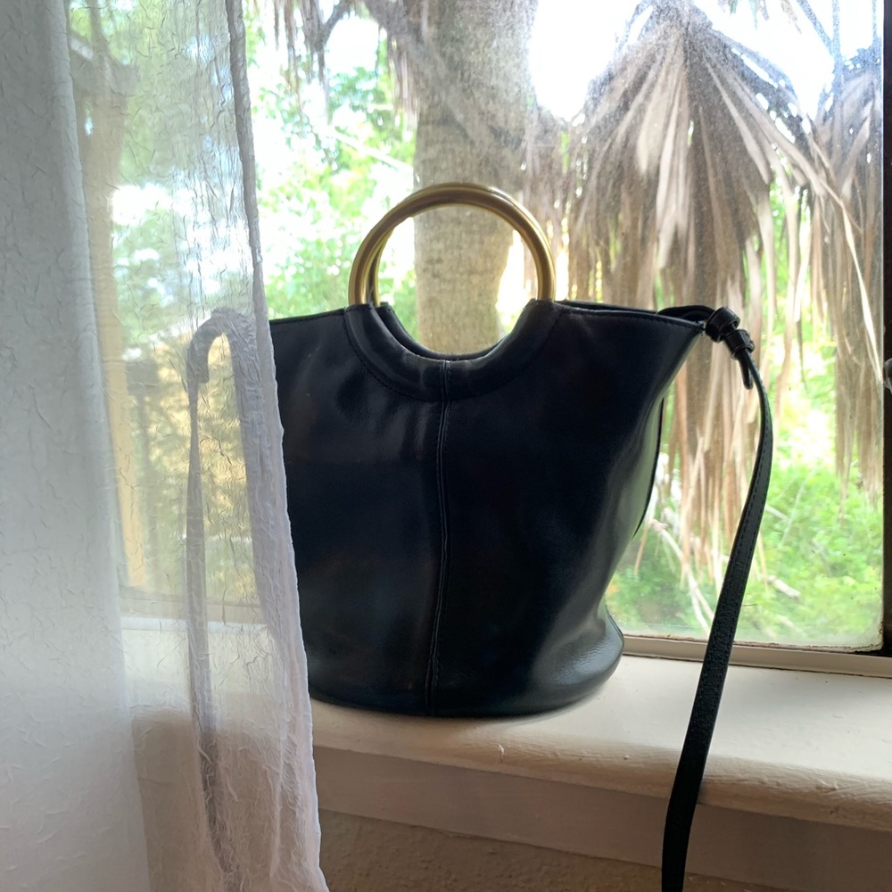 J. Crew O Ring Bracelet Hobo Crossbody Leather